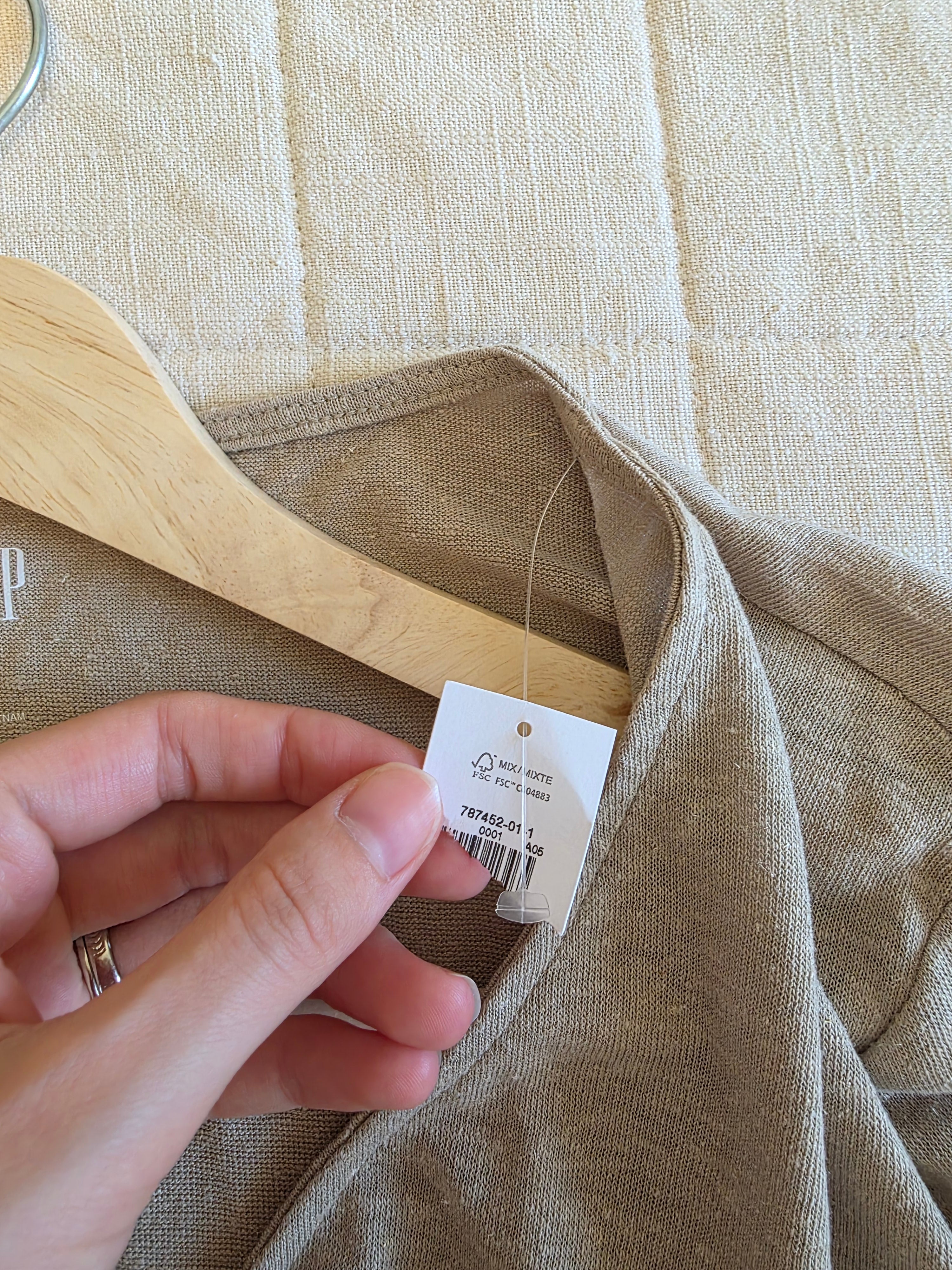 NEW Gap Linen Tie Front Top (S)