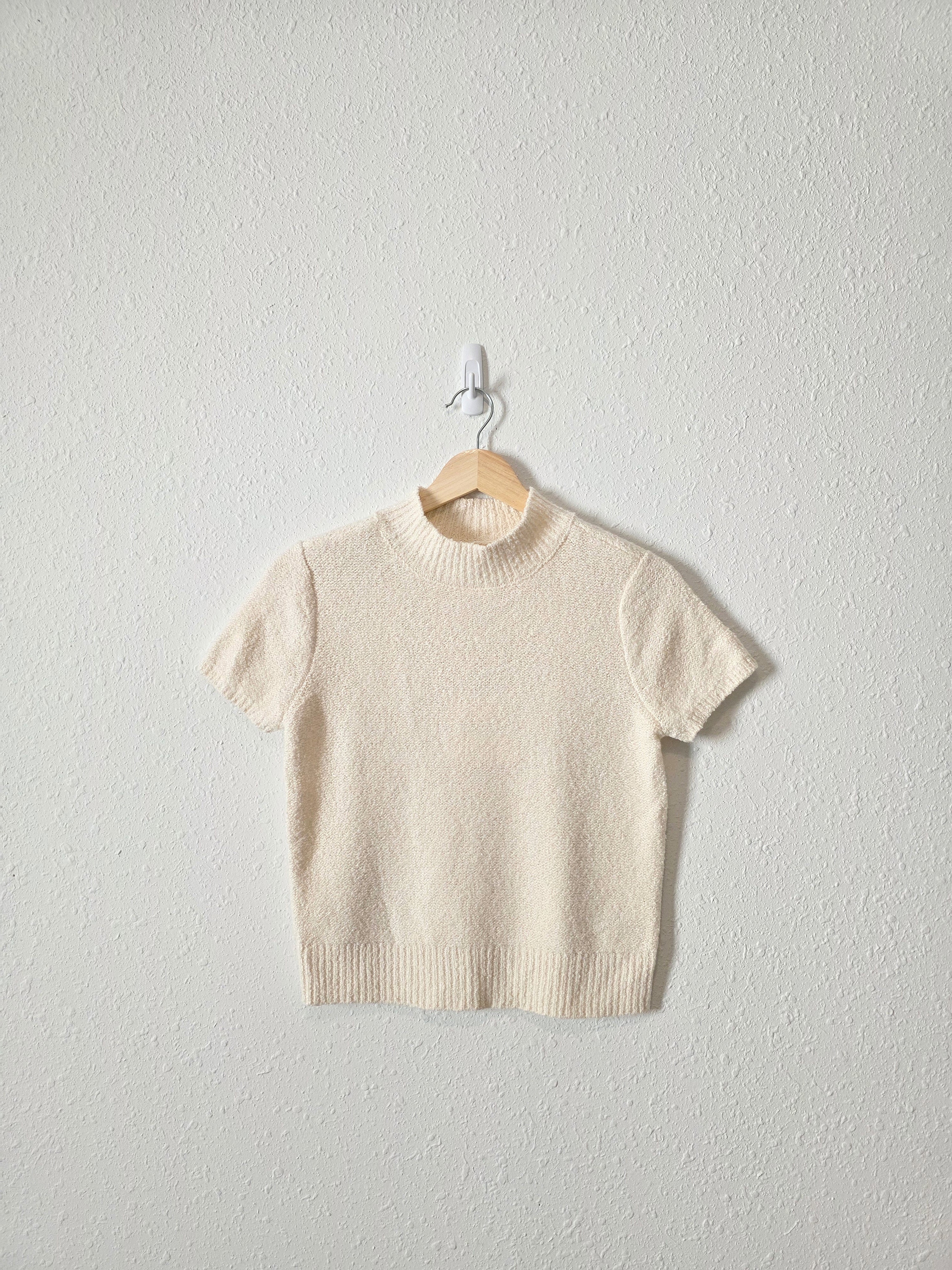 NEW Mockneck Knit Sweater Tee (XS)
