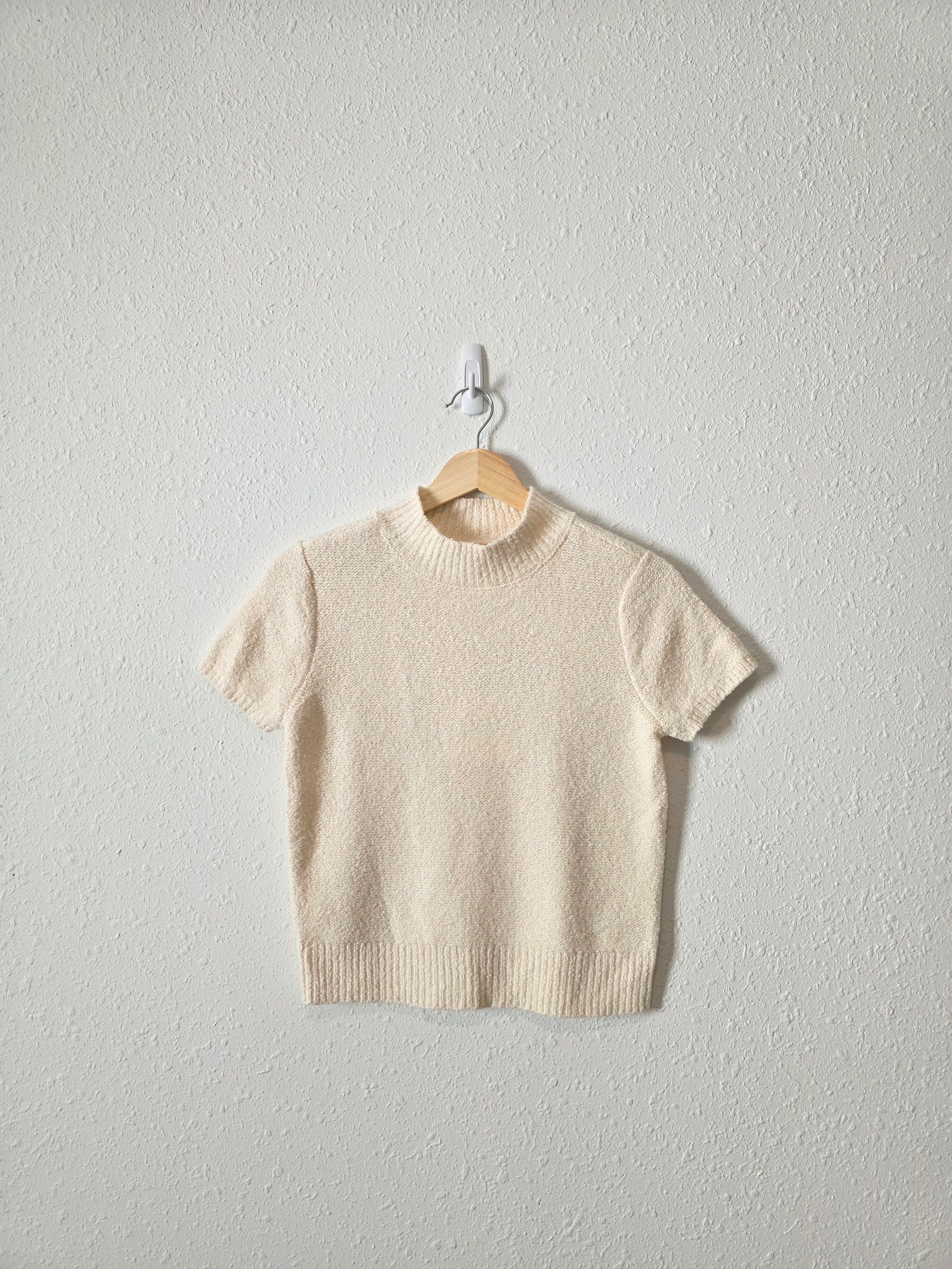 NEW Mockneck Knit Sweater Tee (XS)