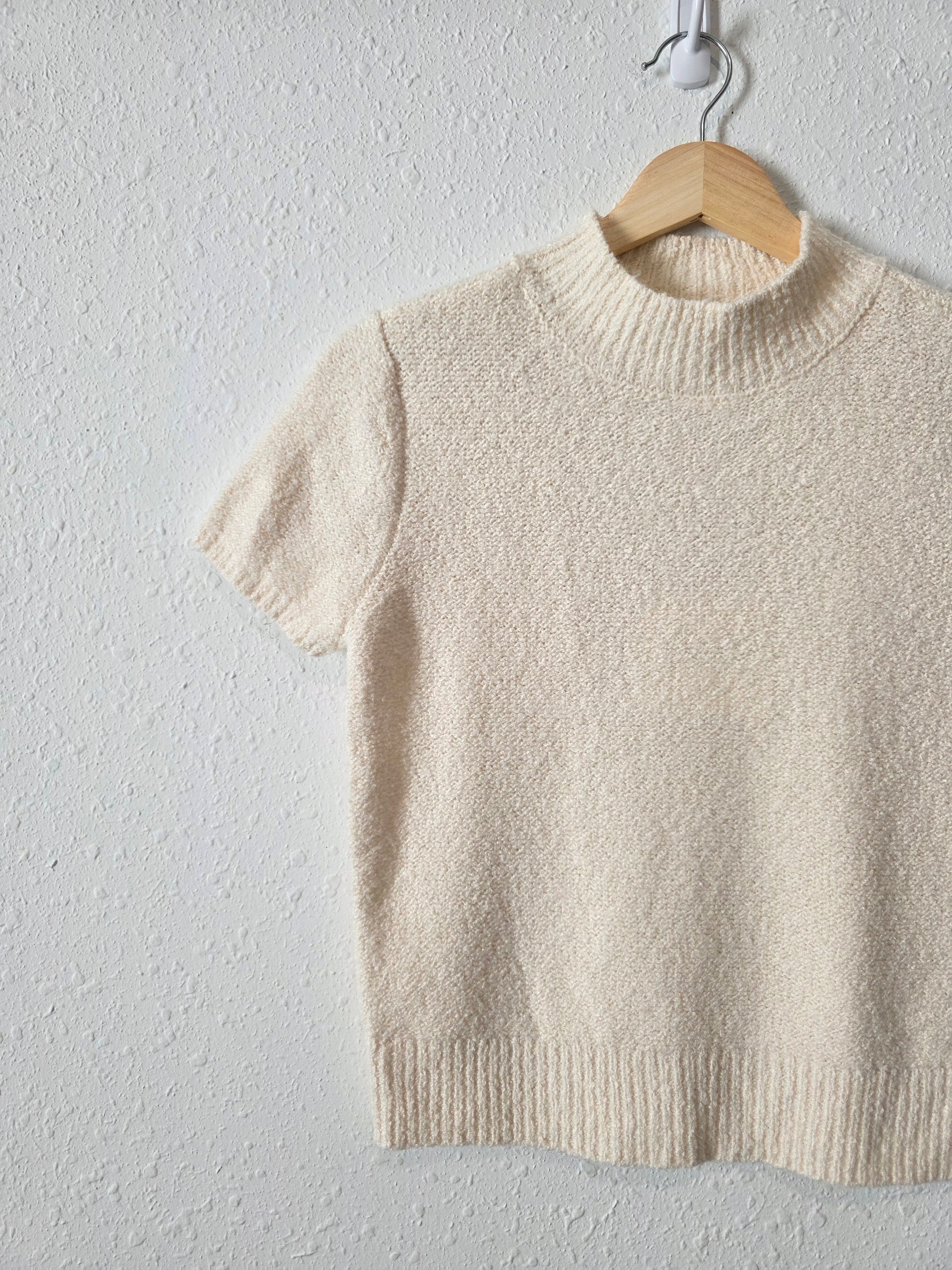 NEW Mockneck Knit Sweater Tee (XS)