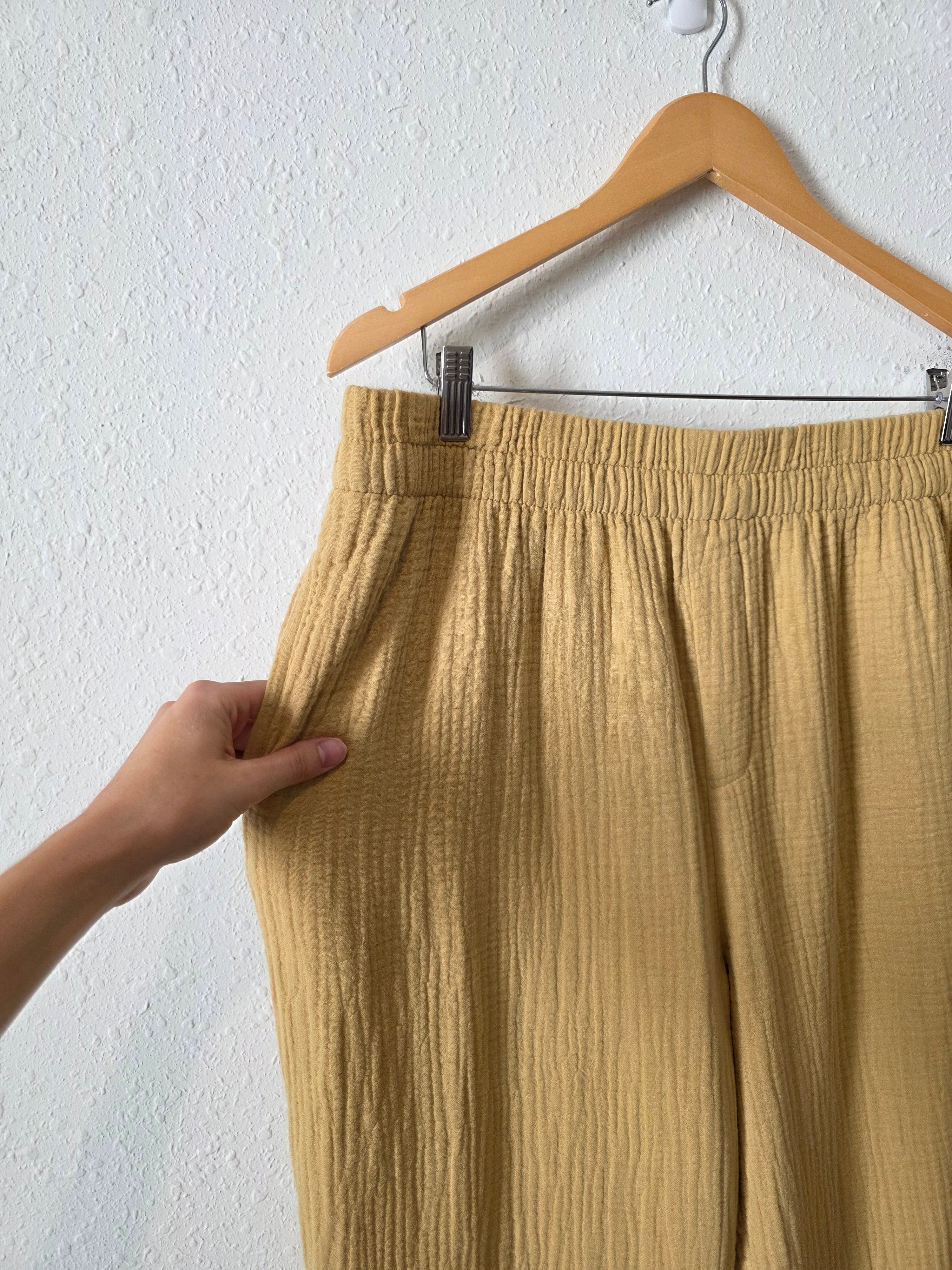 Madewell Cotton Gauze Pants (XL)
