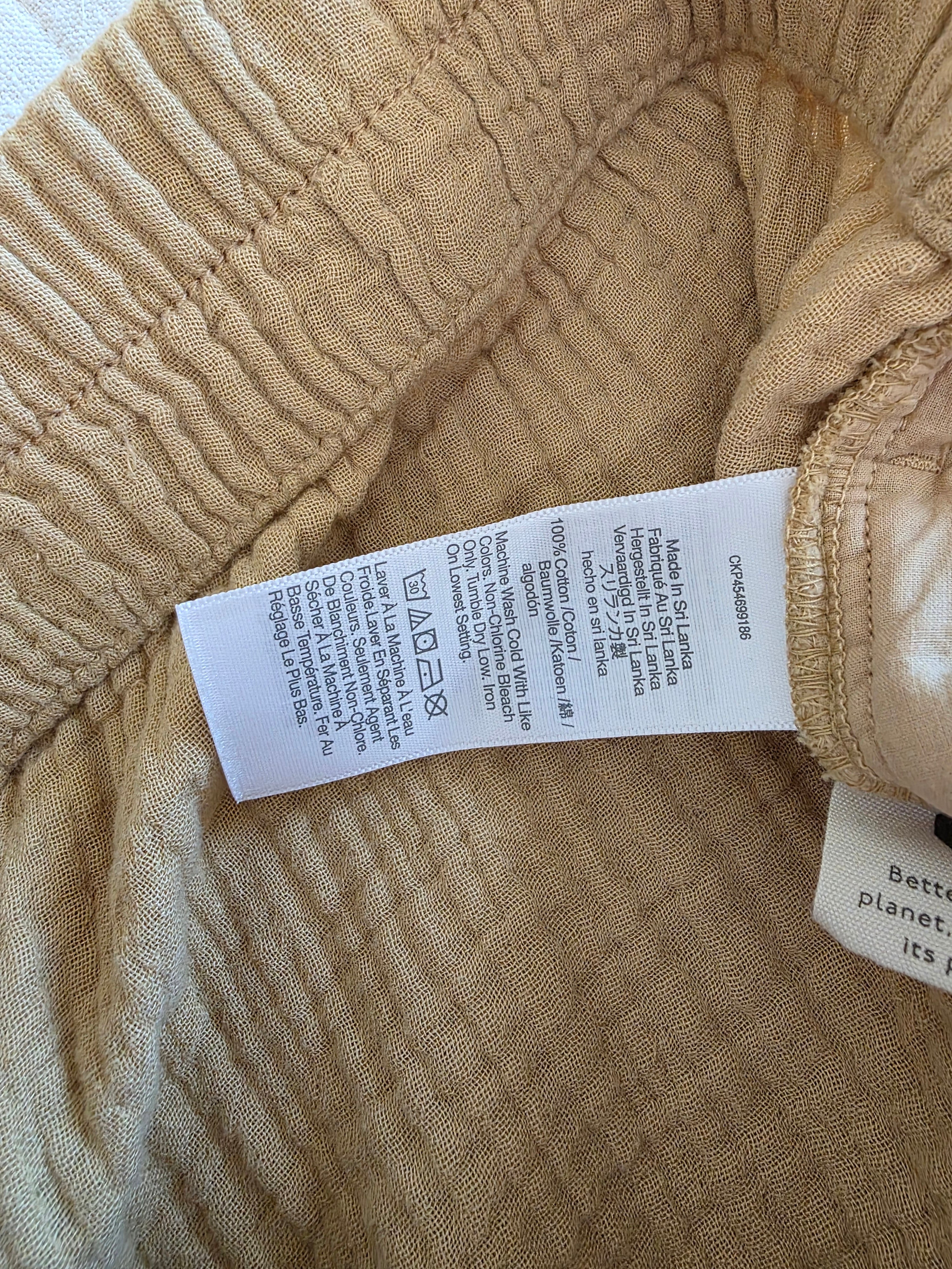 Madewell Cotton Gauze Pants (XL)