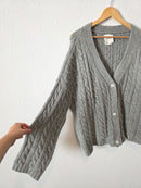 Abercrombie Cable Knit Cardigan (L)