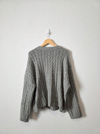 Abercrombie Cable Knit Cardigan (L)