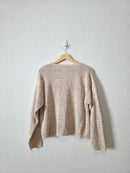 Vintage Textured Cardigan Sweater (M)