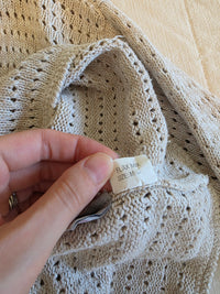 Vintage Textured Cardigan Sweater (M)