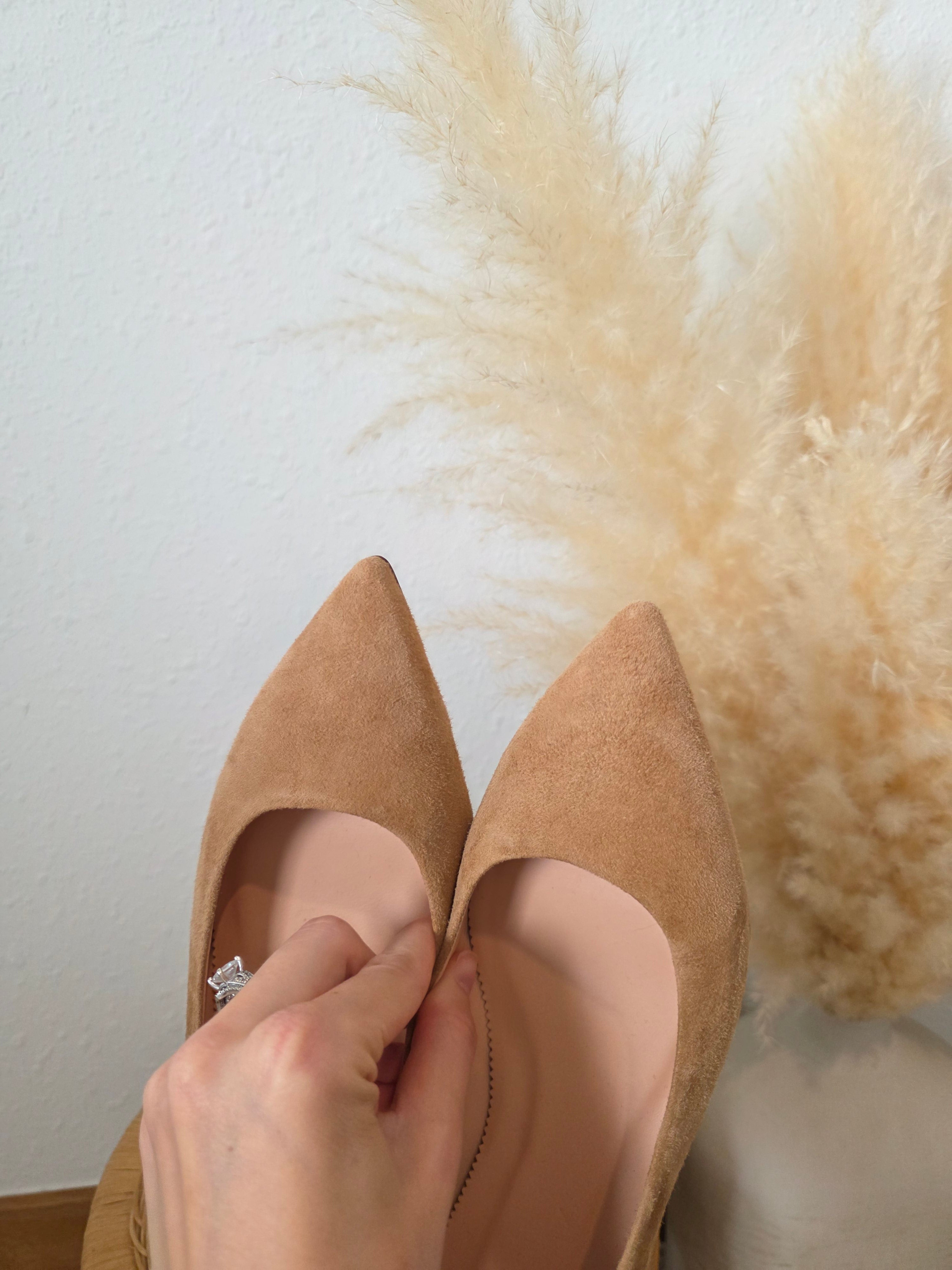 J.Crew Suede Pointed Flats (9.5)