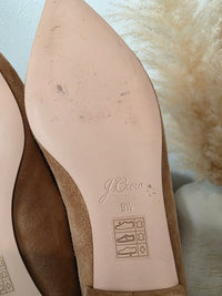 J.Crew Suede Pointed Flats (9.5)