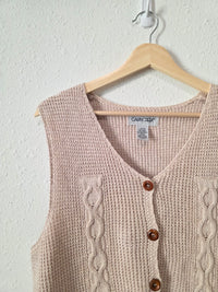 Vintage Knit Sweater Vest (L)