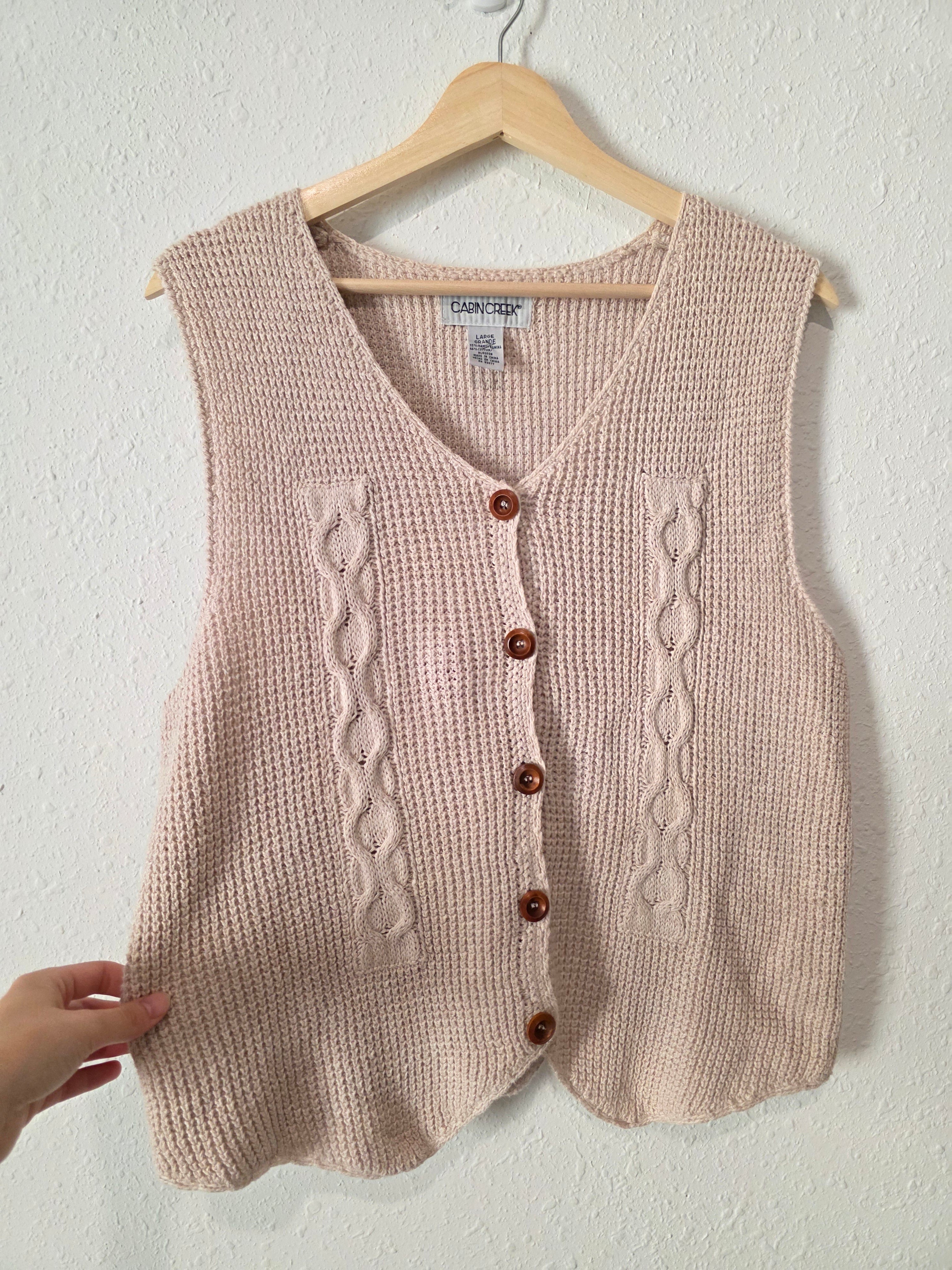Vintage Knit Sweater Vest (L)