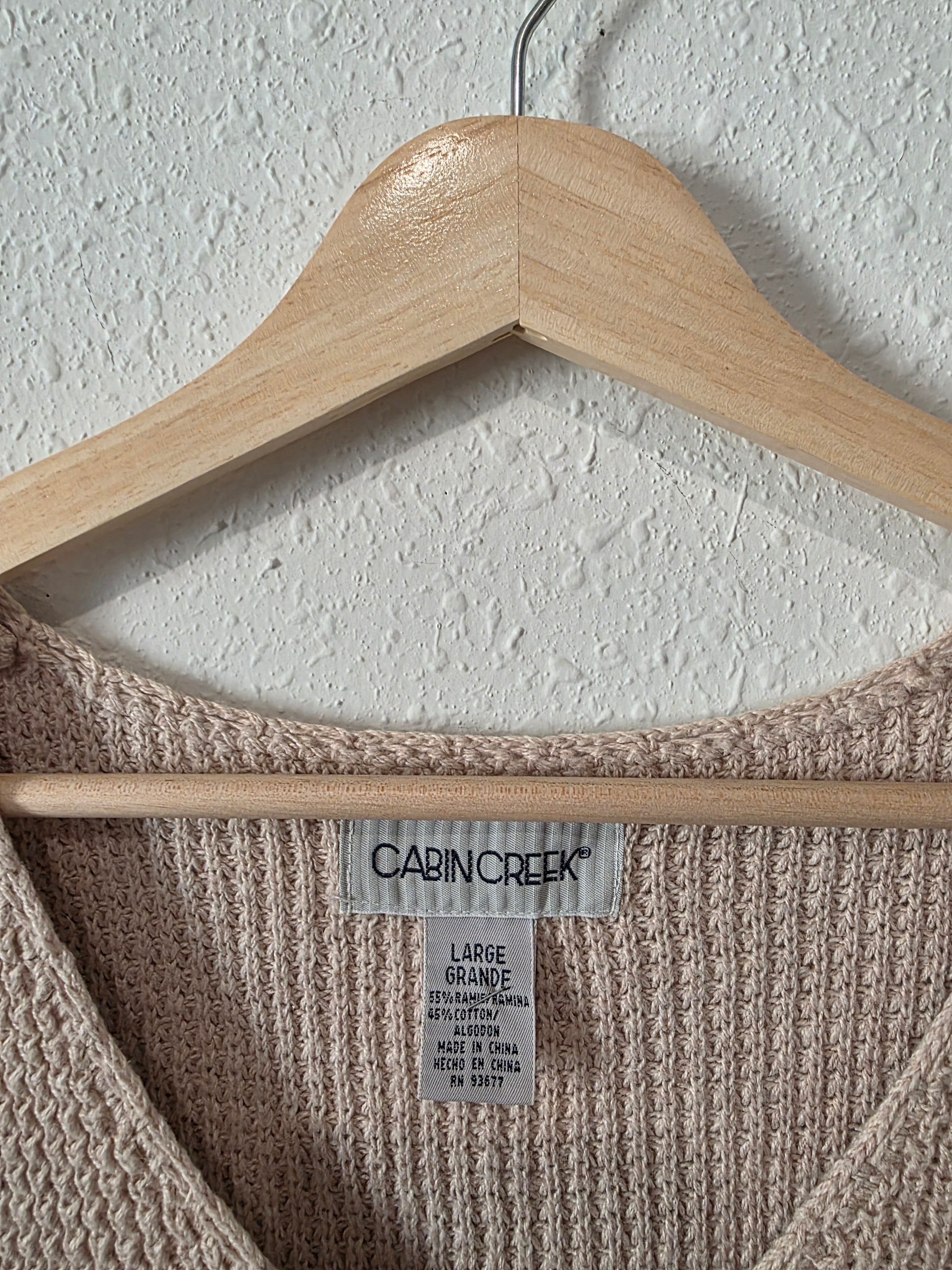 Vintage Knit Sweater Vest (L)