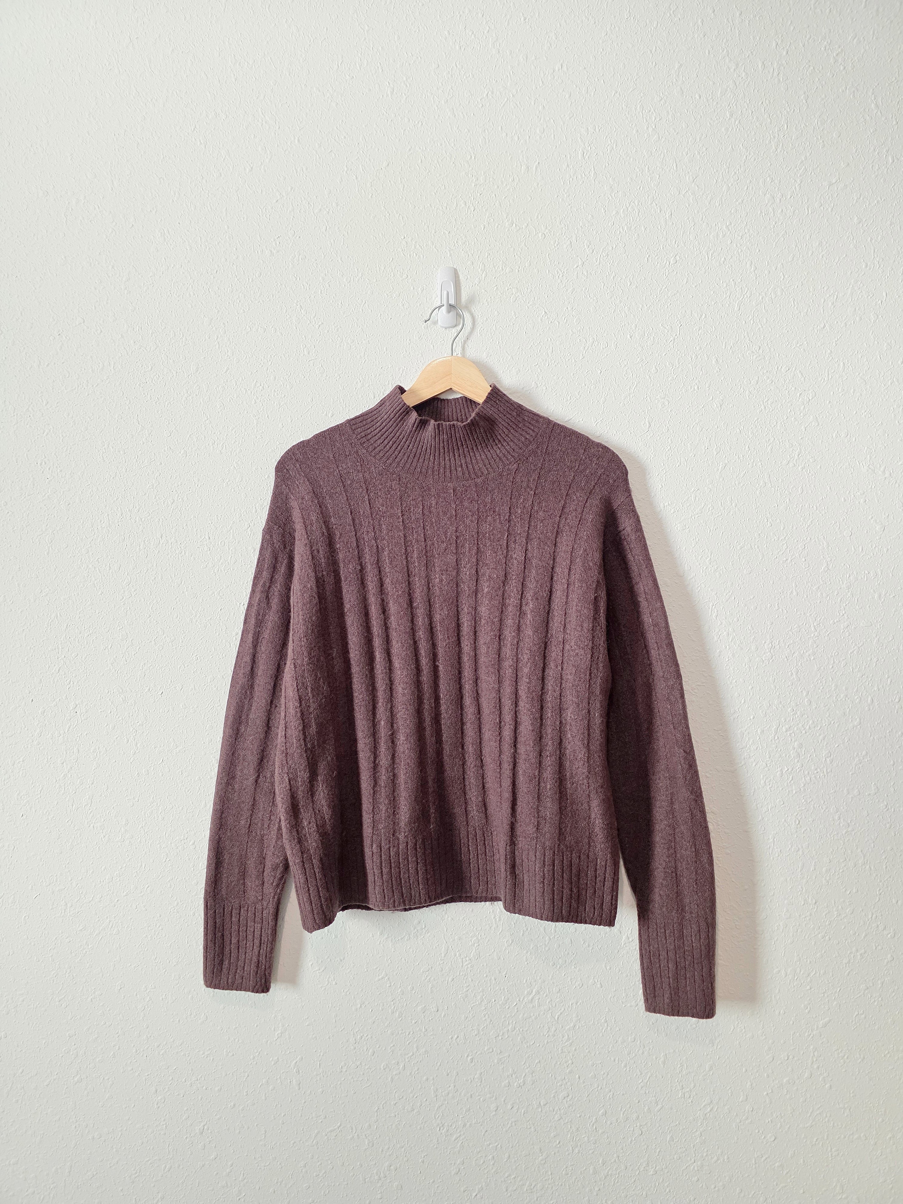 J.Crew Brown Mockneck Sweater  (S)