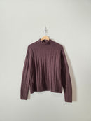 J.Crew Brown Mockneck Sweater  (S)