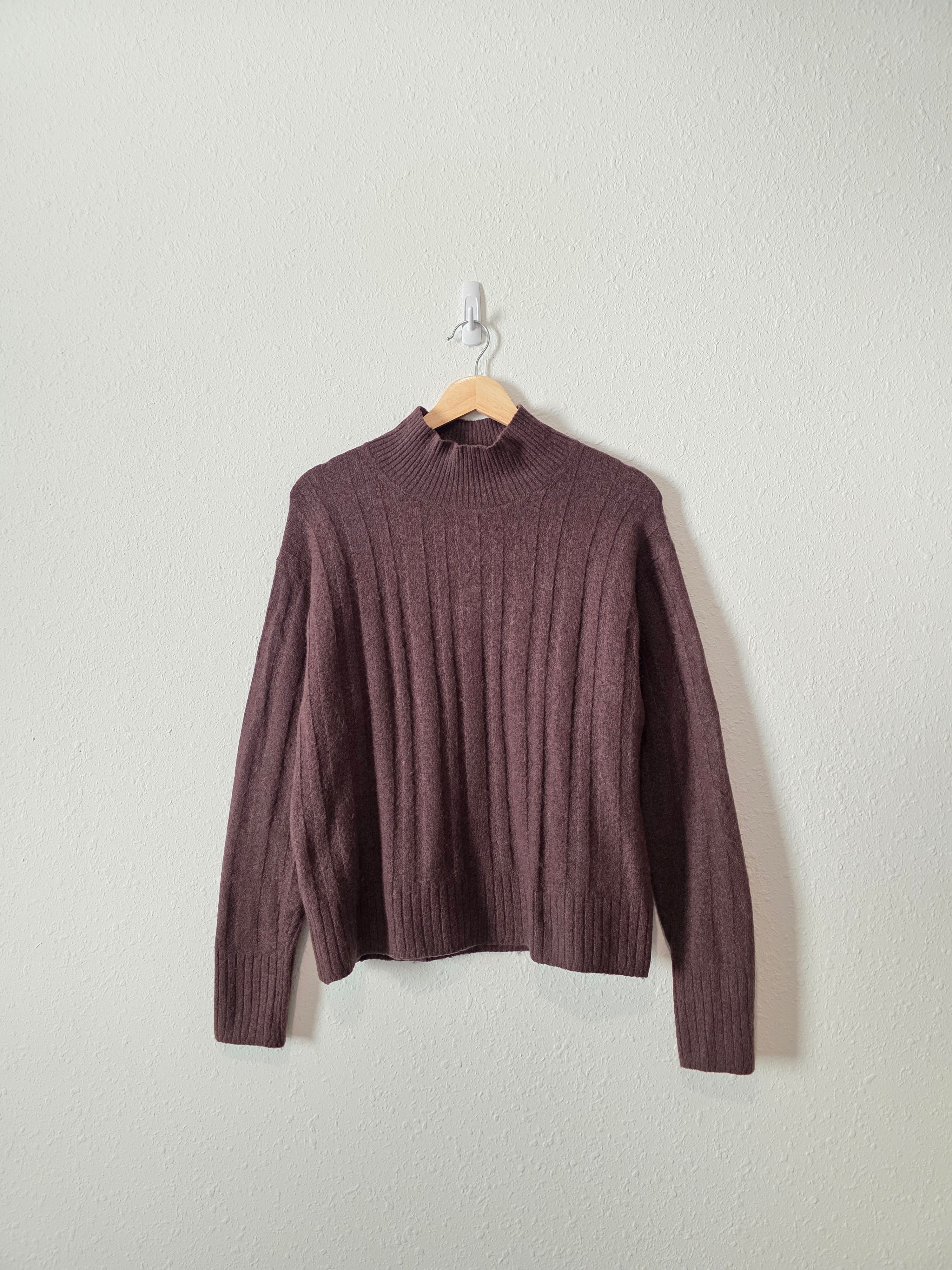 J.Crew Brown Mockneck Sweater  (S)