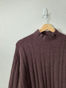 J.Crew Brown Mockneck Sweater  (S)