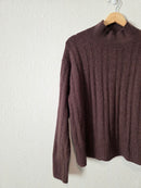 J.Crew Brown Mockneck Sweater  (S)