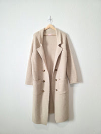 Pink Lily Long Sweater Coat (M)