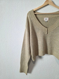 BDG Crop V Neck Sweater (M)