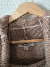 Madewell Checkered Turtleneck Sweater (L)