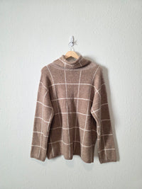 Madewell Checkered Turtleneck Sweater (L)