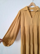 Umgee Mustard Gauze Midi Dress (M)