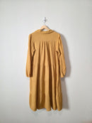 Umgee Mustard Gauze Midi Dress (M)
