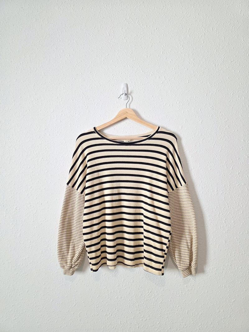 Hayden Striped Oversized Tee (S)