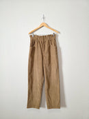 Brown Corduroy Straight Pants (L)