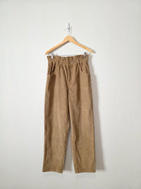 Brown Corduroy Straight Pants (L)