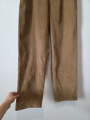 Brown Corduroy Straight Pants (L)