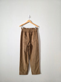 Brown Corduroy Straight Pants (L)