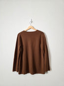 J.Crew Brown Sweater Blazer (XS)