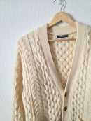 Brandy Melville Cable Knit Wool Cardigan (S/M)
