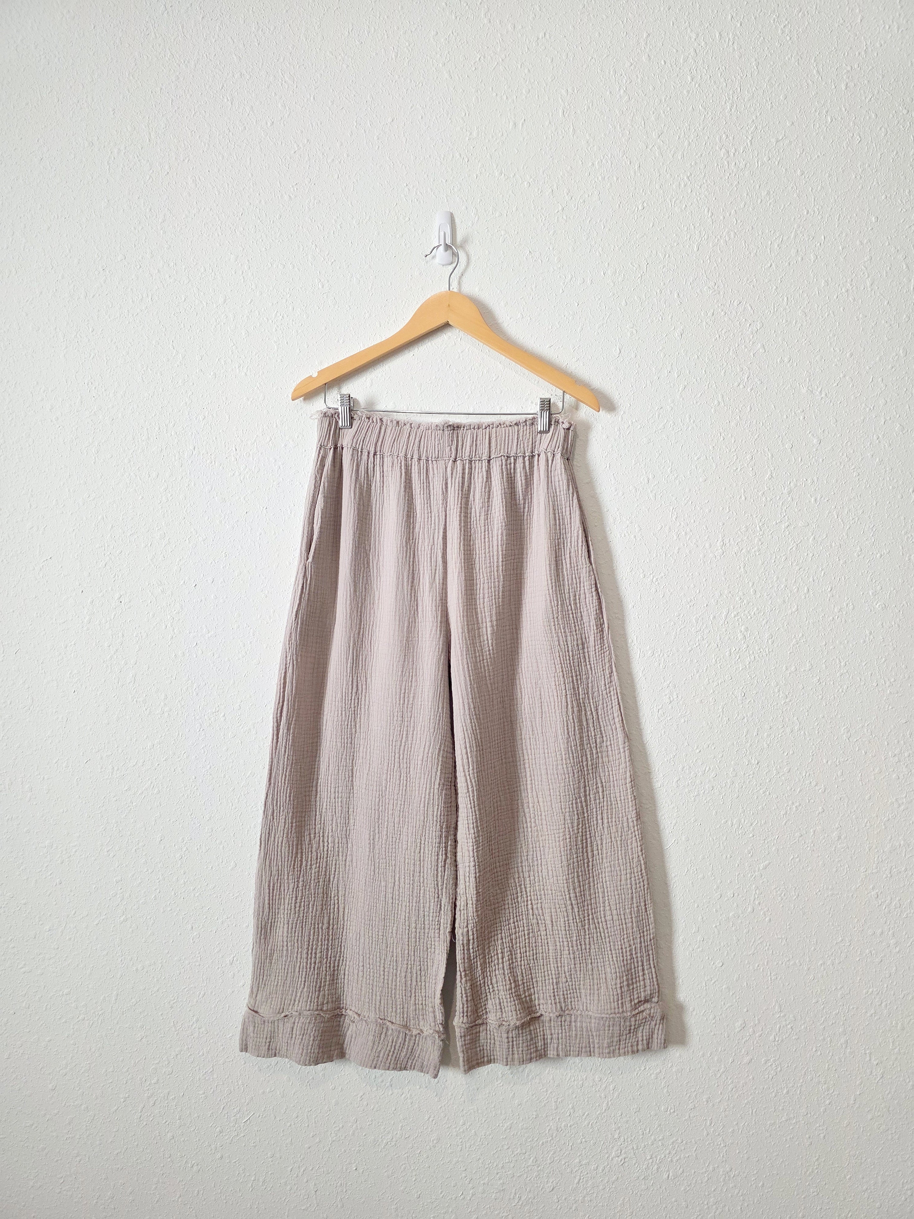 Grade & Gather Gauze Wide Leg Pants (M)