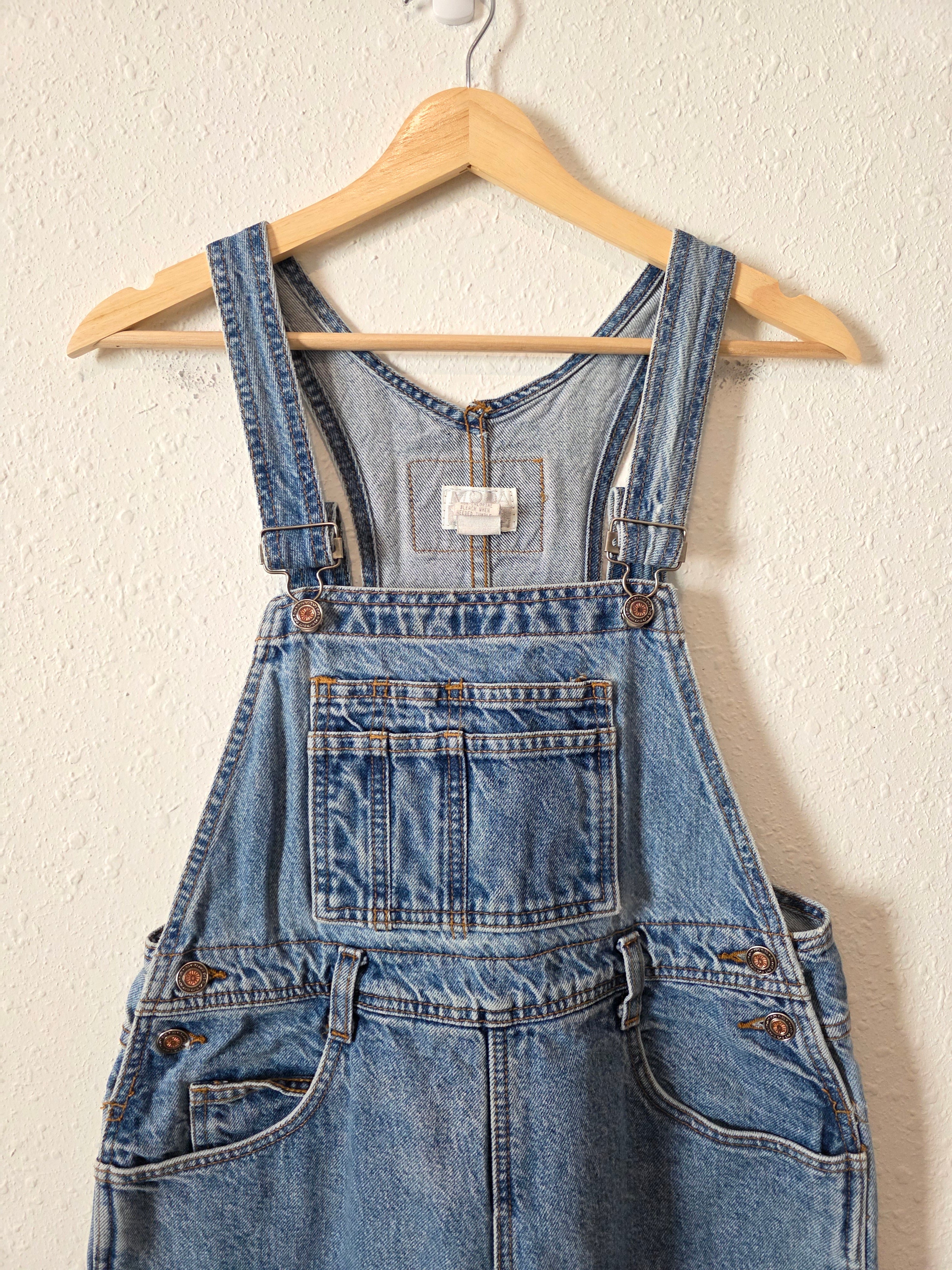 Vintage Denim Straight Overalls (M)