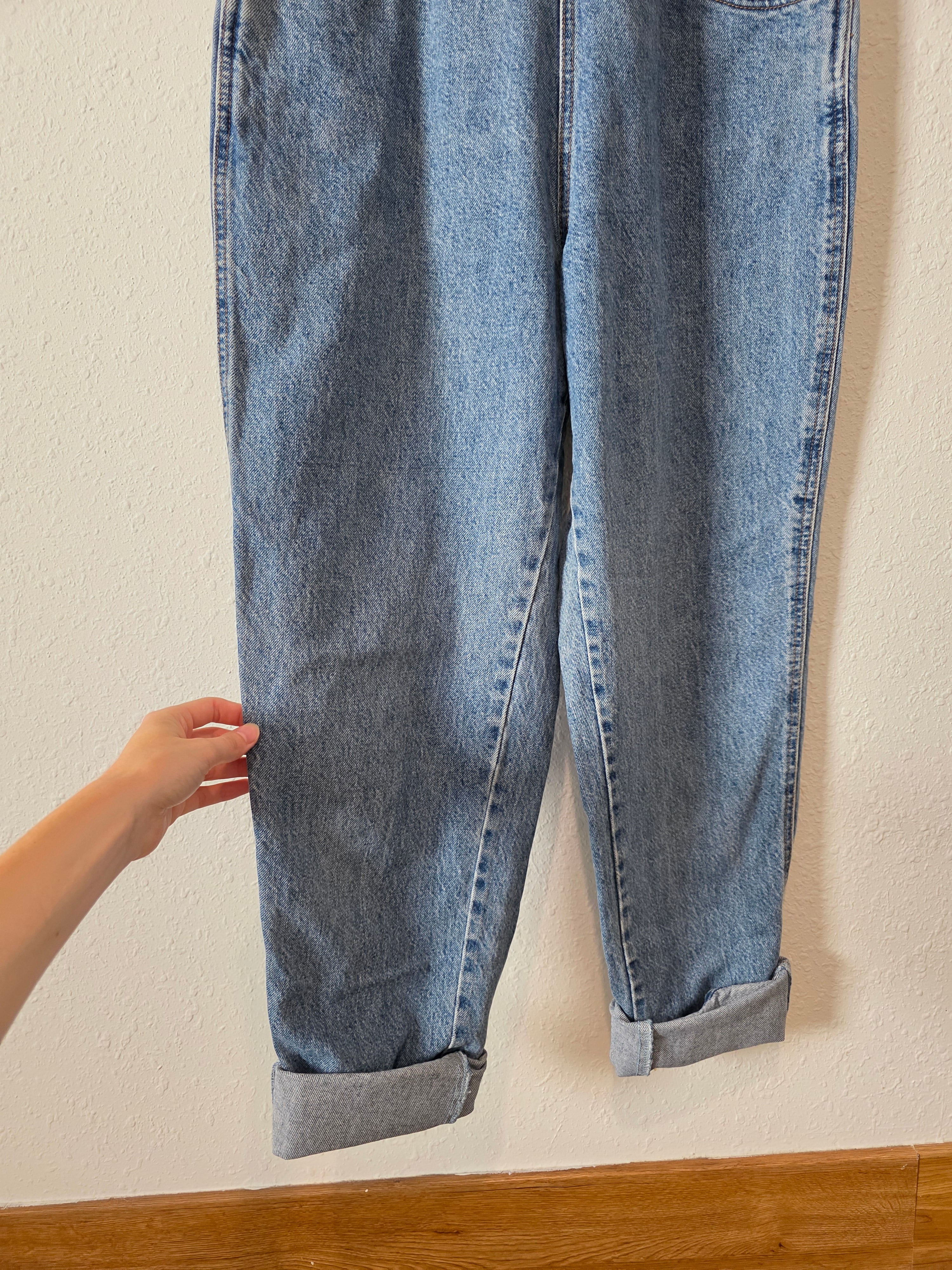 Vintage Denim Straight Overalls (M)