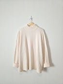 NEW Loft Ribbed Mockneck Sweater (XL)