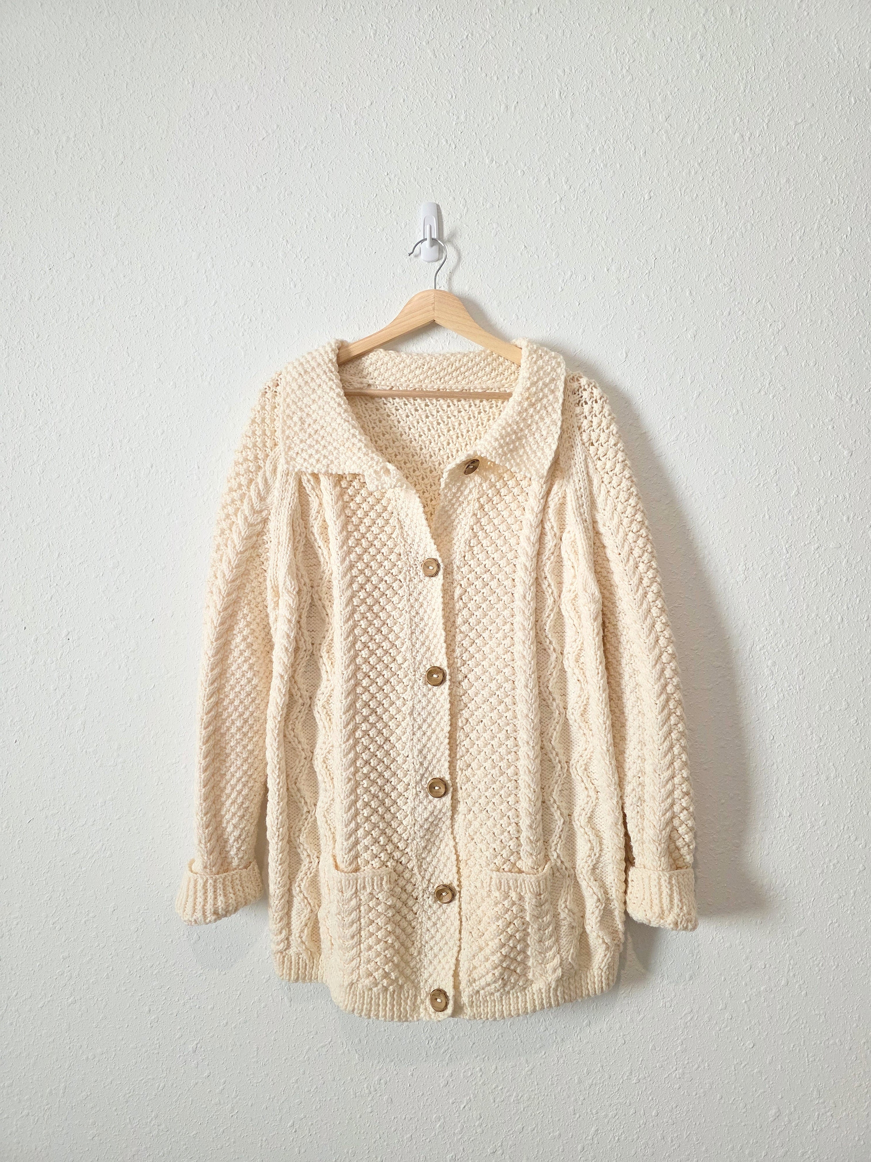 Chunky Fisherman Cardigan Sweater (S-L)