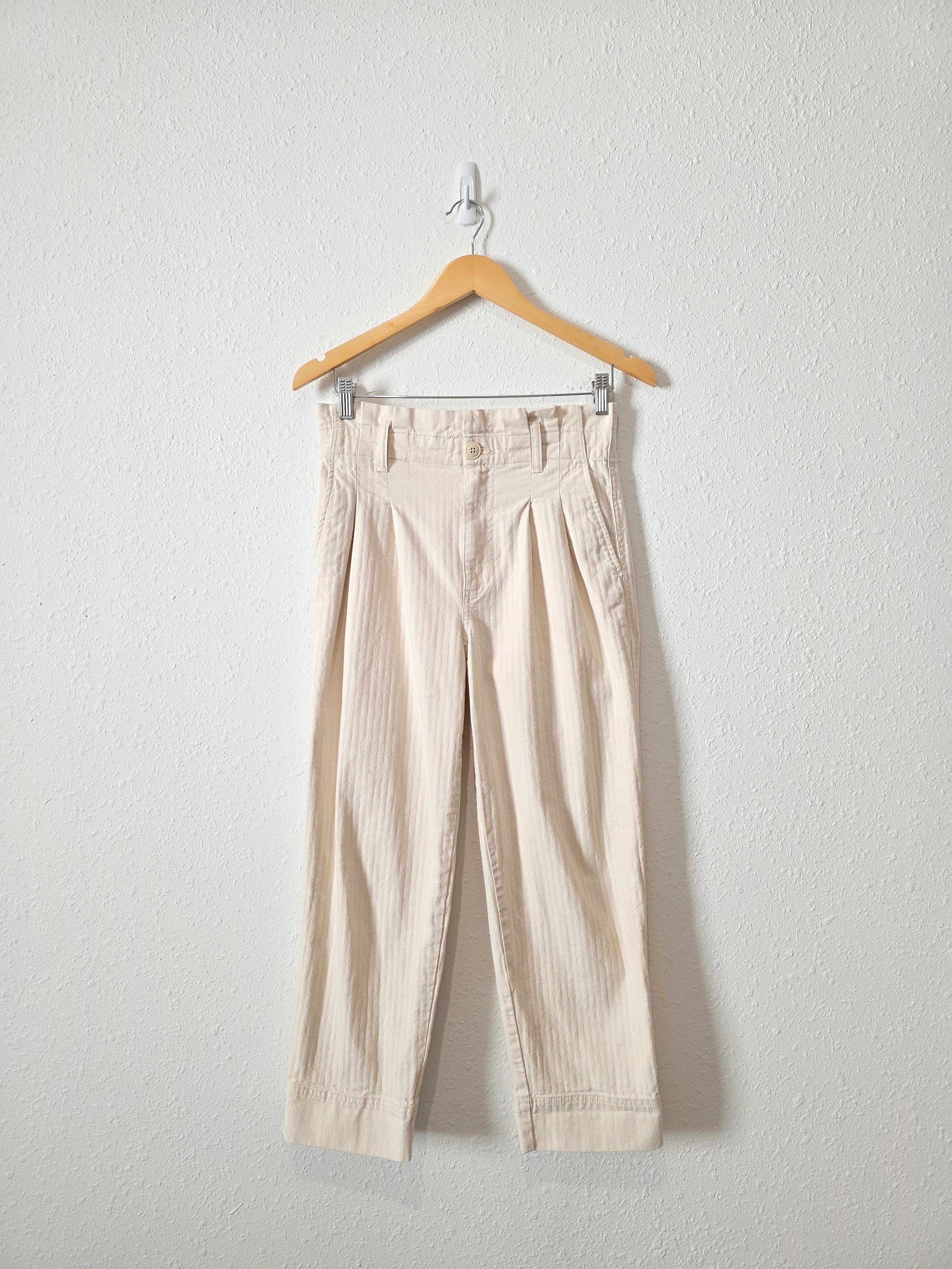 Madewell Ecru Straight Pants (26)