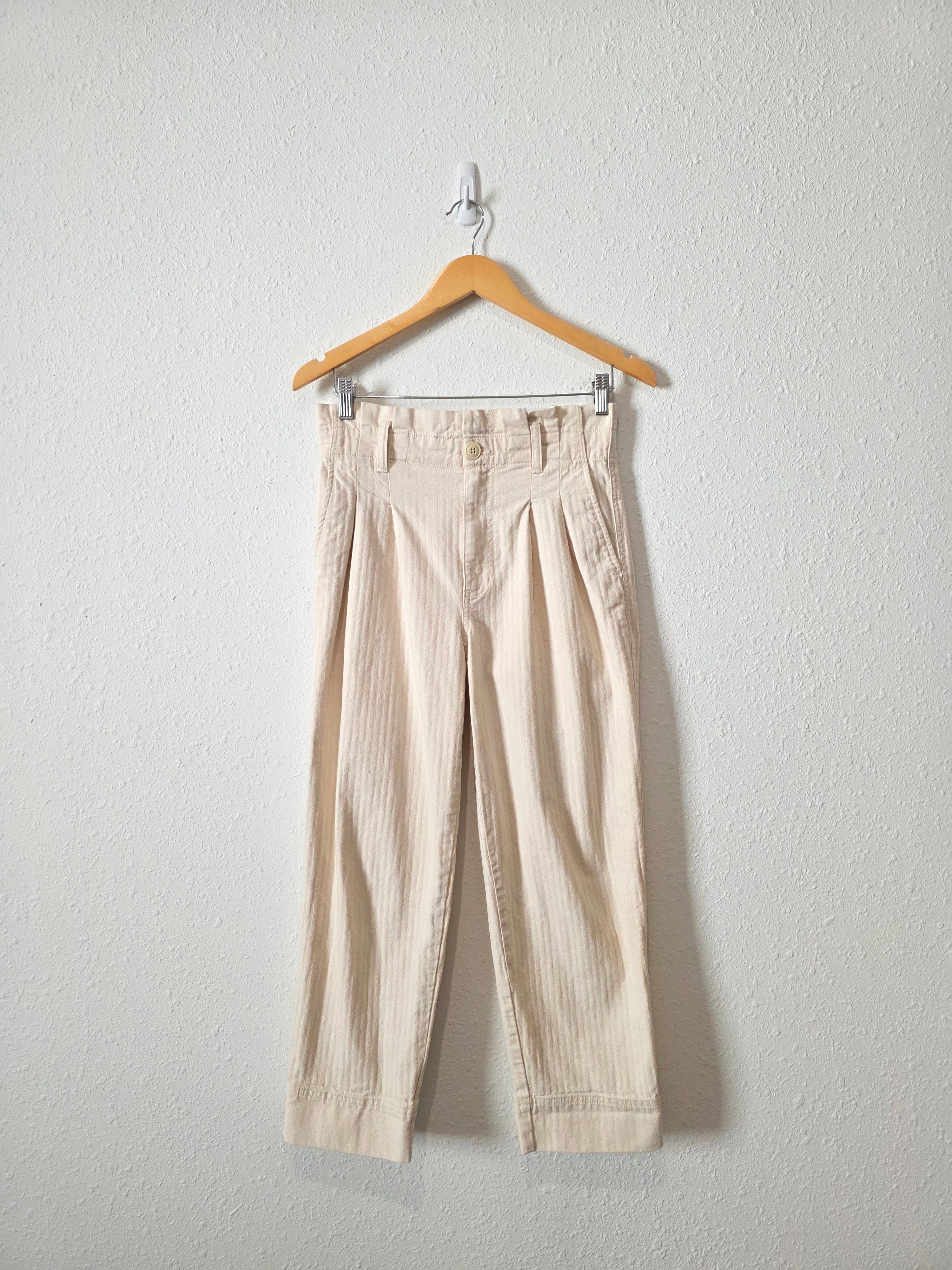 Madewell Ecru Straight Pants (26)