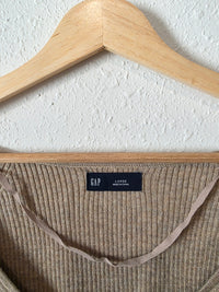 Gap Puff Sleeve Ribbed Sweater (L)