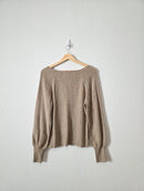 Gap Puff Sleeve Ribbed Sweater (L)