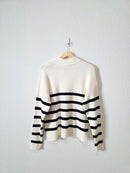 Aemi + Co Striped Quarter Zip (M)