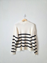 Aemi + Co Striped Quarter Zip (M)