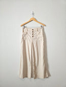 Evereve Linen Blend Wide Leg Pants (28)