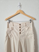 Evereve Linen Blend Wide Leg Pants (28)