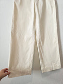 Everlane Ecru Cotton Wide Leg Pants (2)