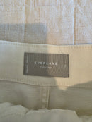 Everlane Ecru Cotton Wide Leg Pants (2)