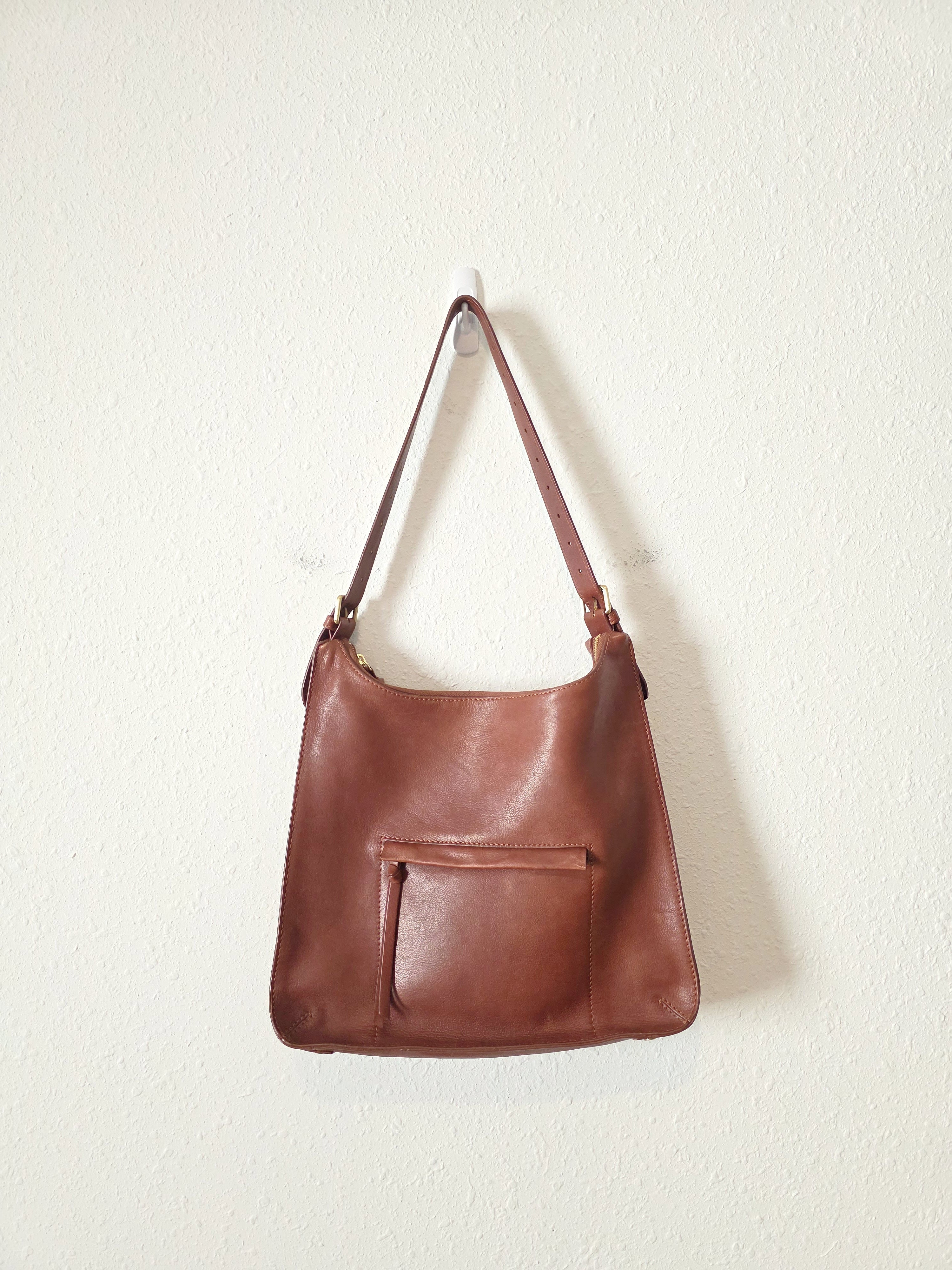 C&C Cognac Leather Shoulder Bag