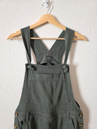 Aerie Green Wide Leg Overalls (M)